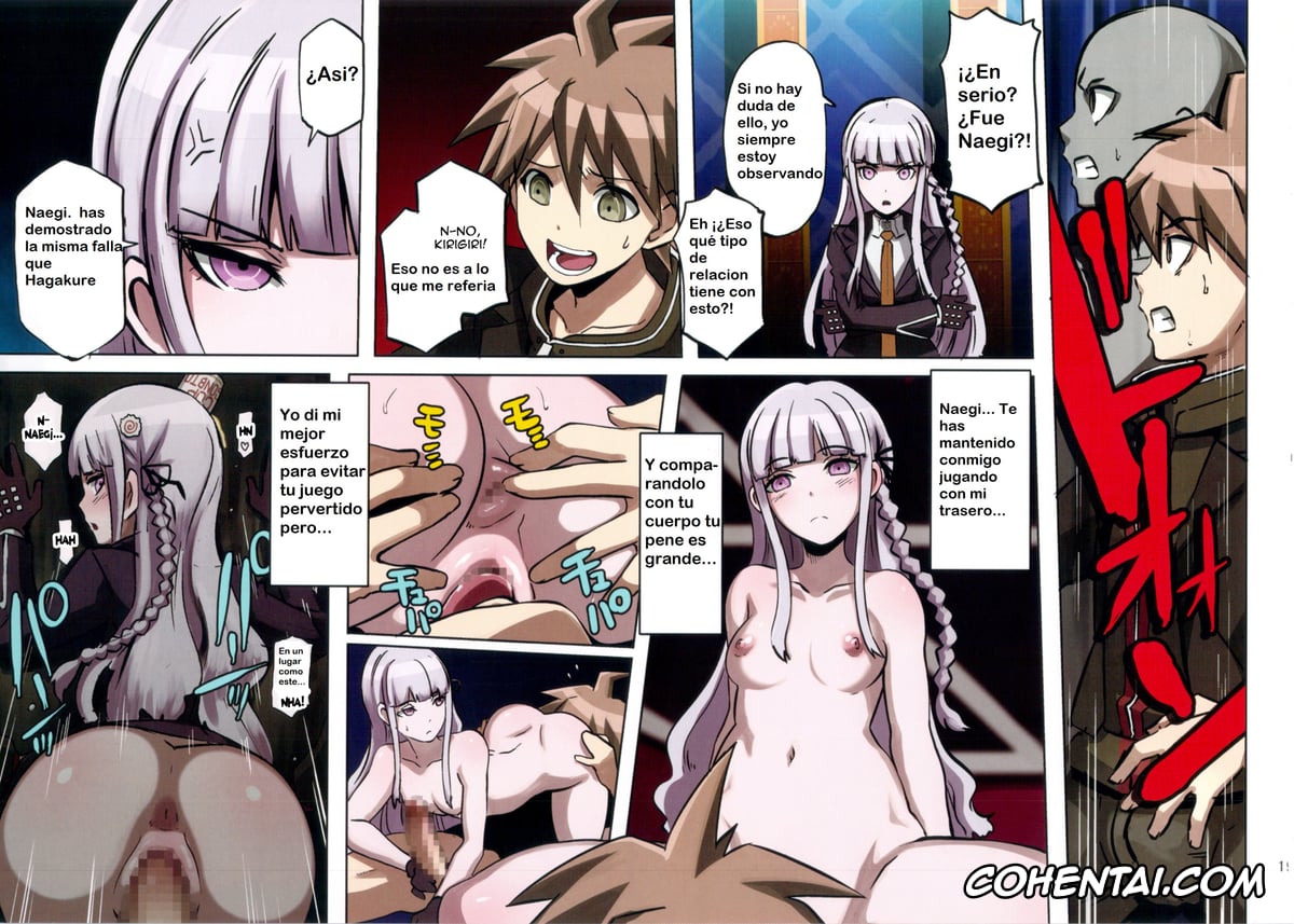 Danganronpa xxx, Aoi Asahina xxx, Byakuya Togami xxx, Kyouko Kirigiri xxx, Makoto Naegi xxx, Touko Fukawa xxx, Yasuhiro Hagakure xxx, Inranronpa (Danganronpa), pagina 19