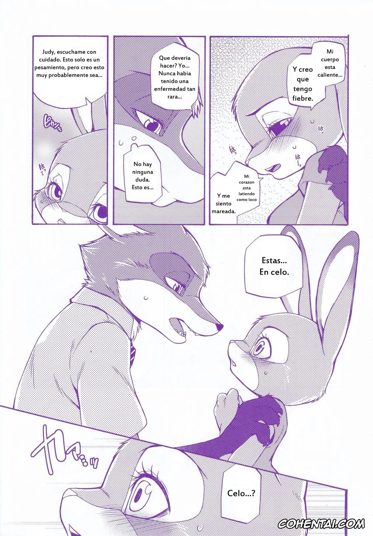 Zootopia hentai, Judy Hopps hentai, Nick Wilde hentai, Kimi wa Sangatsu Usagi – You March Hare (Zootopia), pagina 6