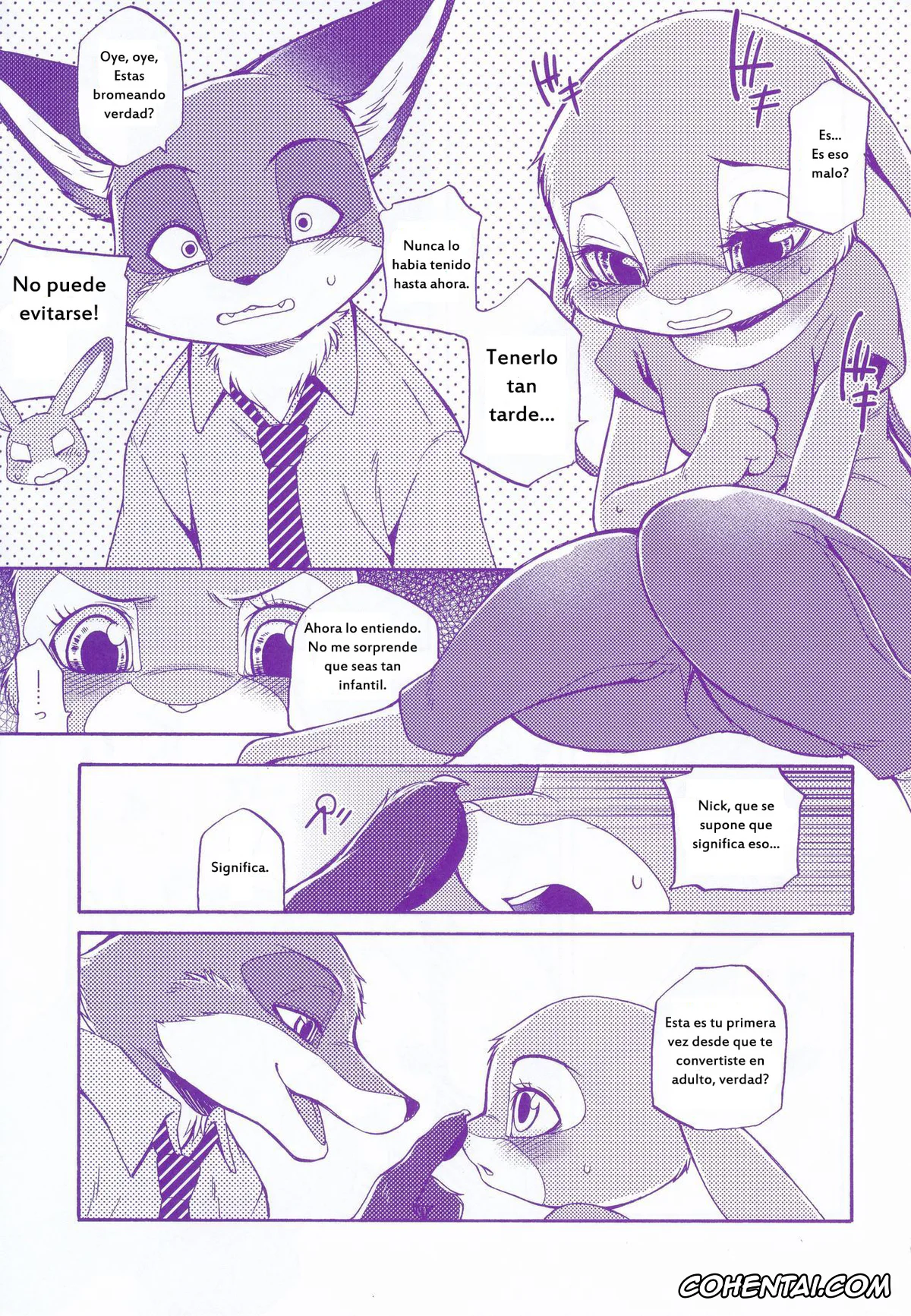 Zootopia porno, Judy Hopps porno, Nick Wilde porno, Kimi wa Sangatsu Usagi – You March Hare (Zootopia), pagina 8