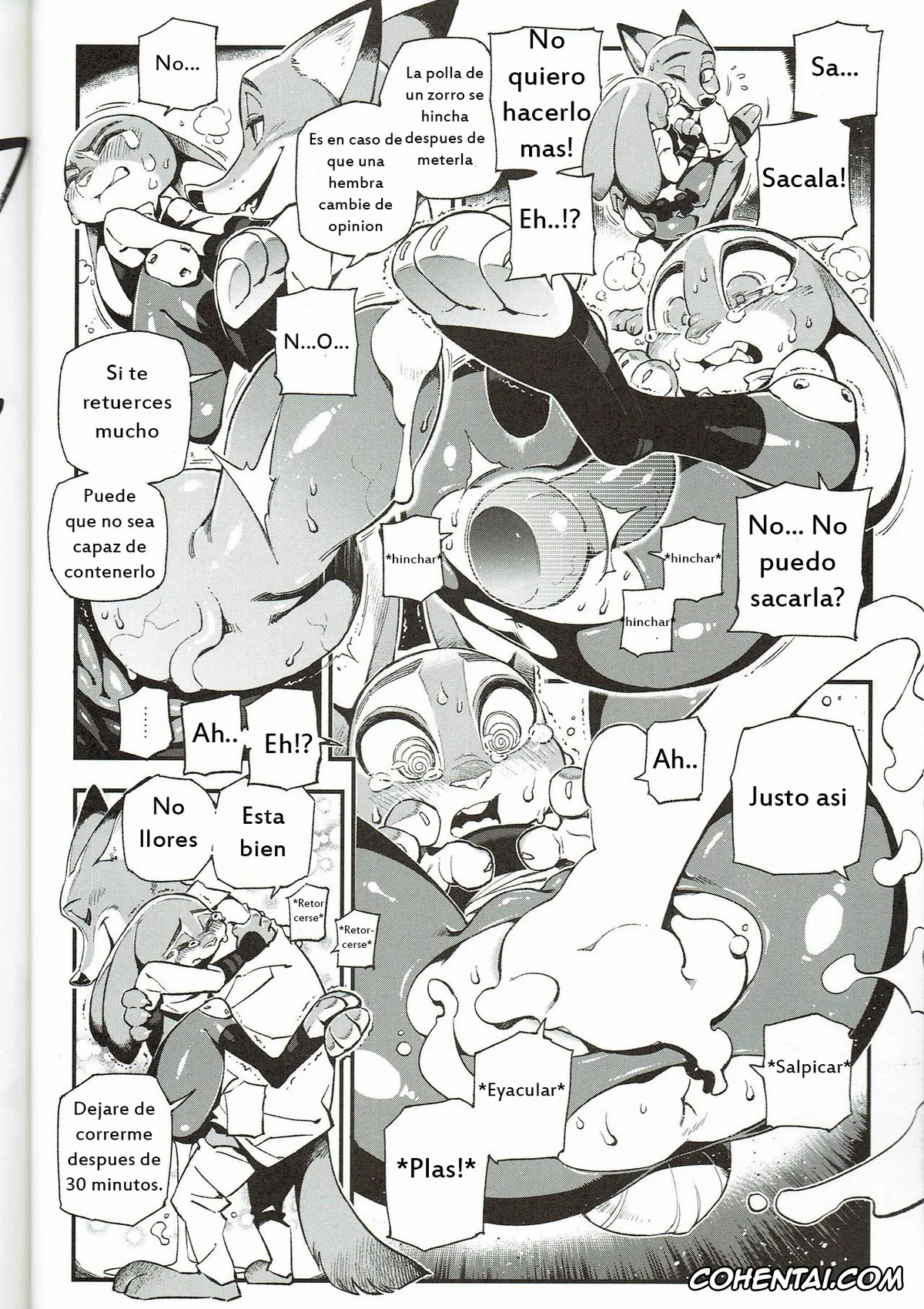 Zootopia hentai, Judy Hopps hentai, Nick Wilde hentai, What Does The Fox Say? (Zootopia), pagina 9