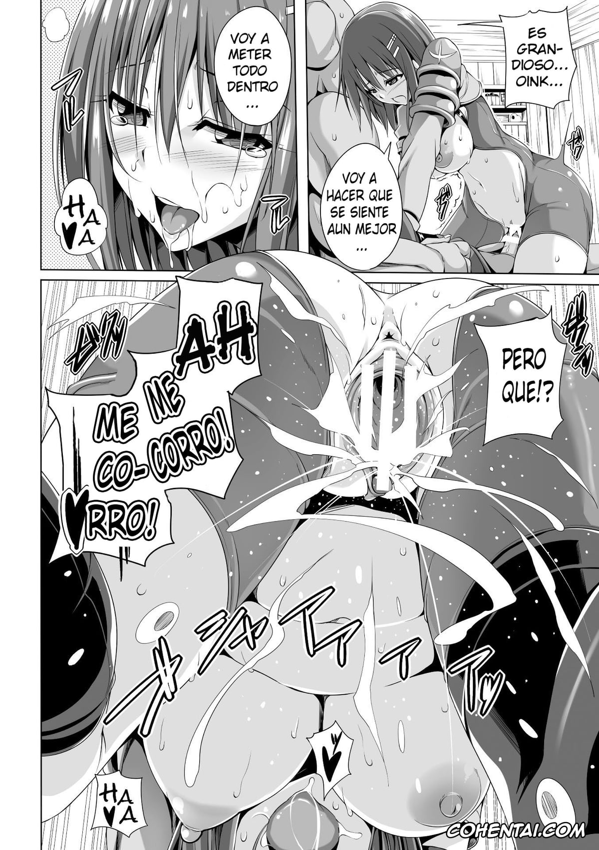 Revistas porno, 2D Comic Magazine porno, Mori no Orc-san (2D Comic Magazine Orc no Tame no Onna Kishi Taisaku Manual Vol. 1), pagina 14