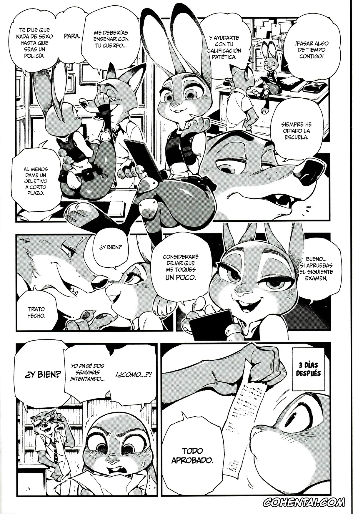 Zootopia hentai, Judy Hopps hentai, Nick Wilde hentai, What Does The Fox Say? (Zootopia), pagina 6