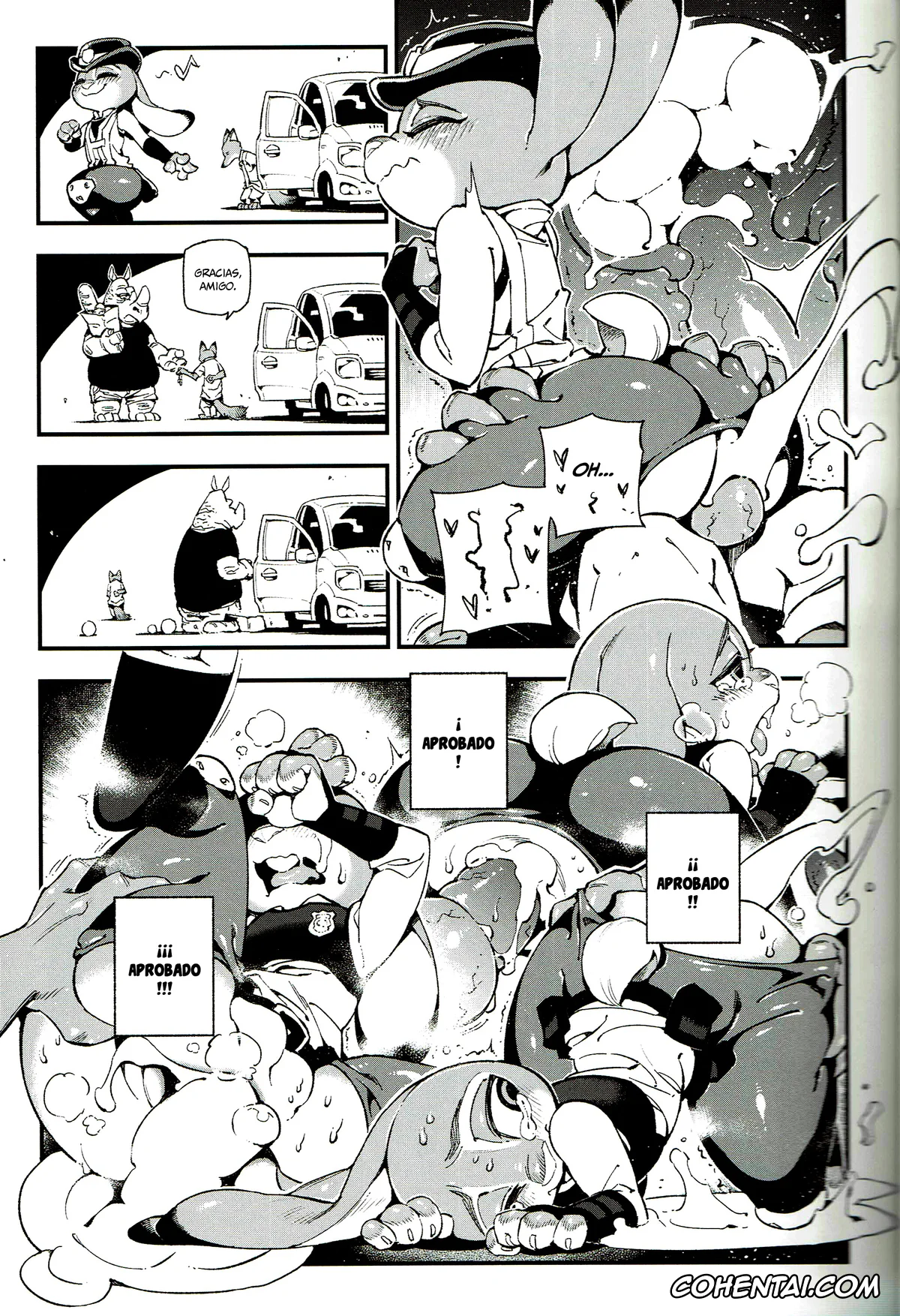 Zootopia hentai, Judy Hopps hentai, Nick Wilde hentai, What Does The Fox Say? (Zootopia), pagina 15