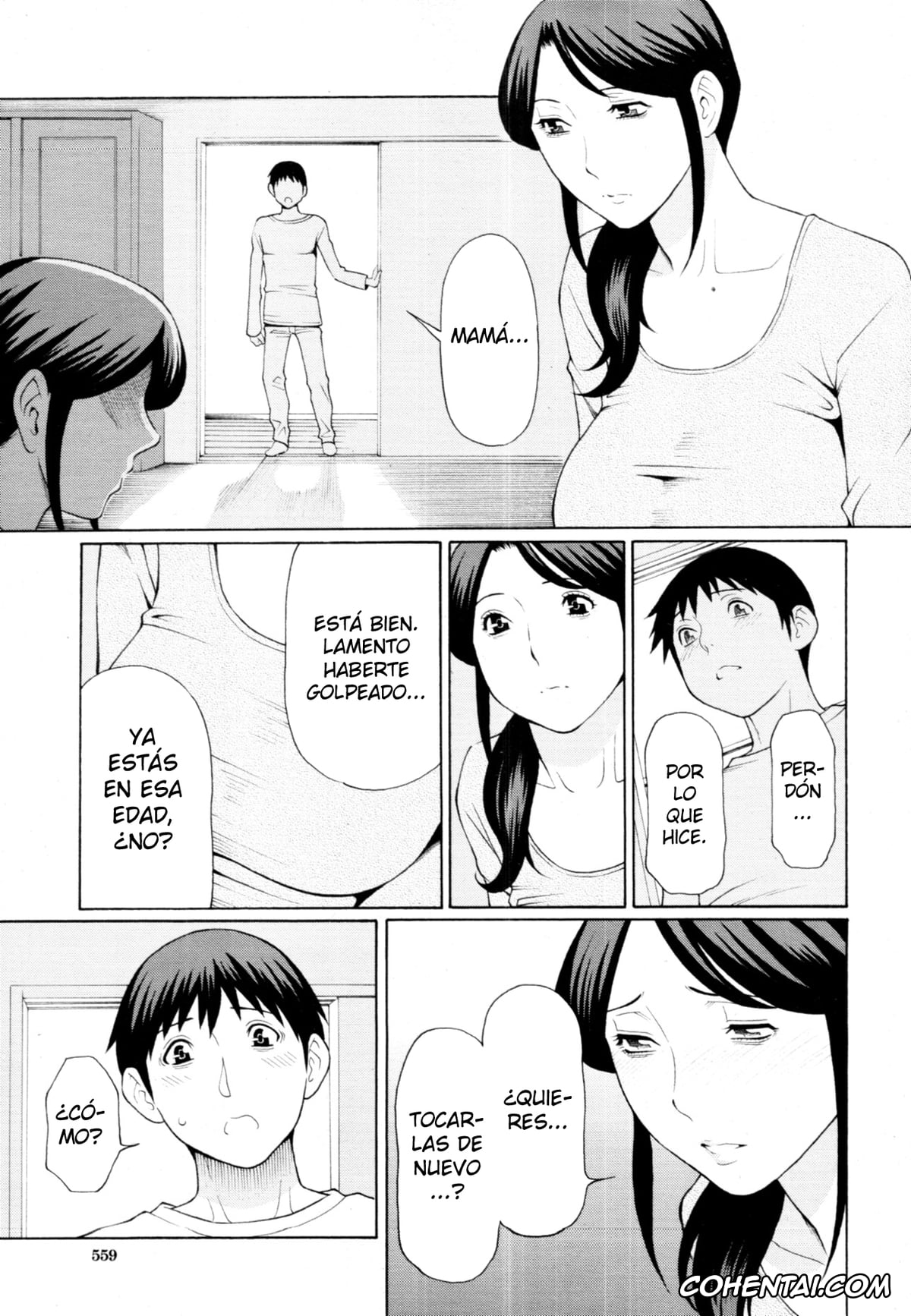 Revistas hentai, COMIC MUJIN hentai, Mamamomi! (COMIC MUJIN 2011-05), pagina 9