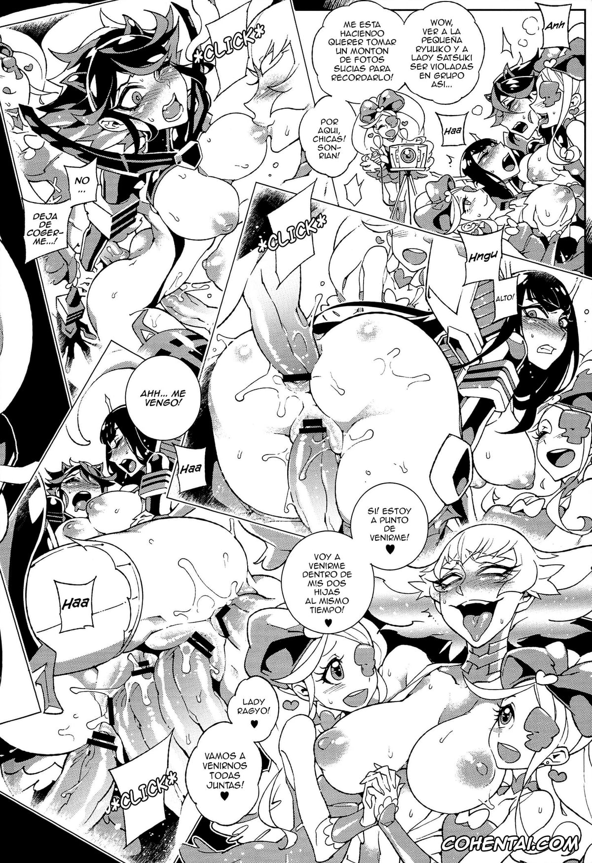 Kill la Kill xxx, Nui Harime xxx, Ragyo Kiryuuin xxx, Ryuuko Matoi xxx, Satsuki Kiryuuin xxx, KISS LOVE KISS (Kill la Kill), pagina 22