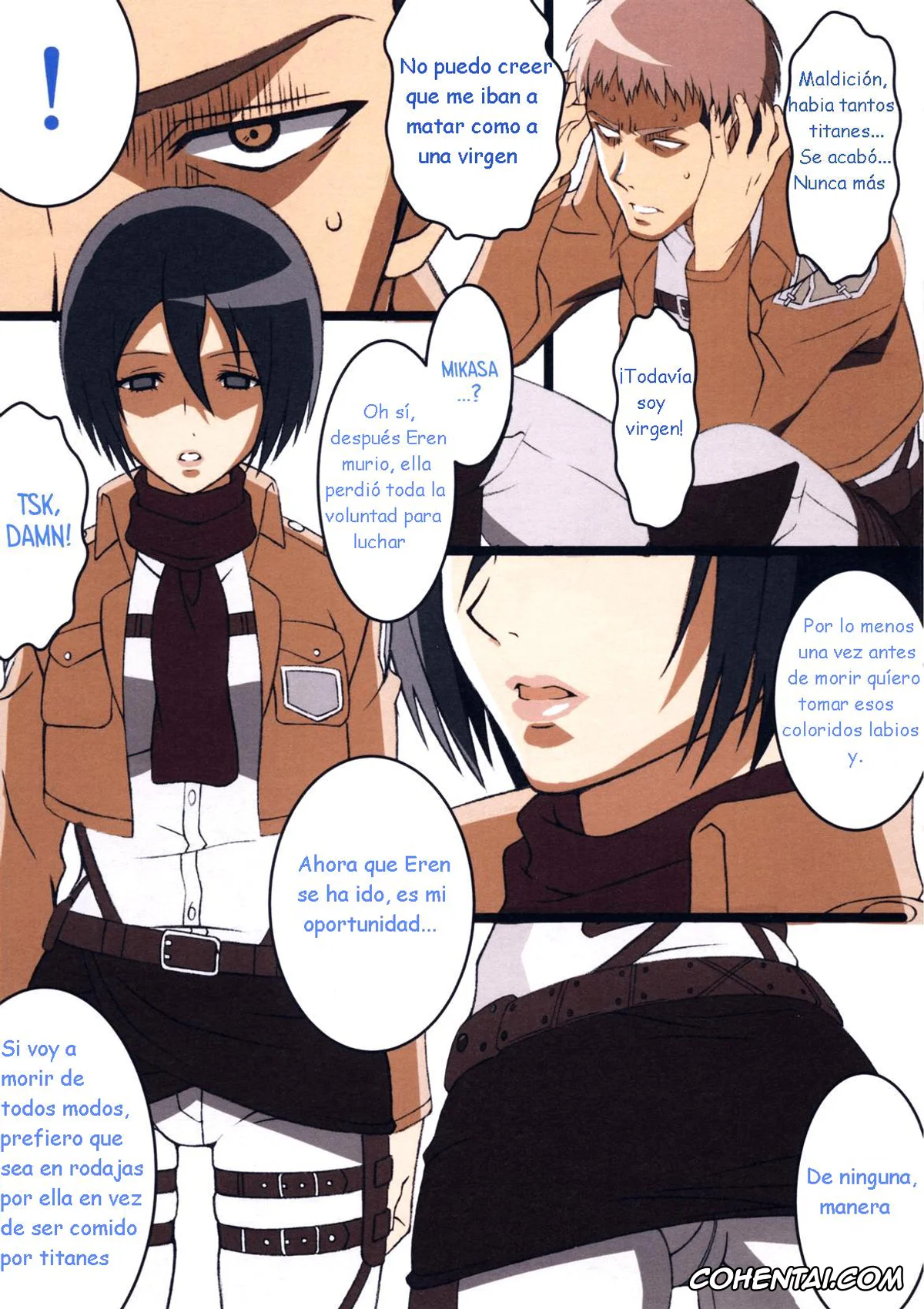 Shingeki No Kyojin | Attack On Titan porno, Jean Kirschtein porno, Mikasa Ackerman porno, JAN (Shingeki no Kyojin), pagina 2