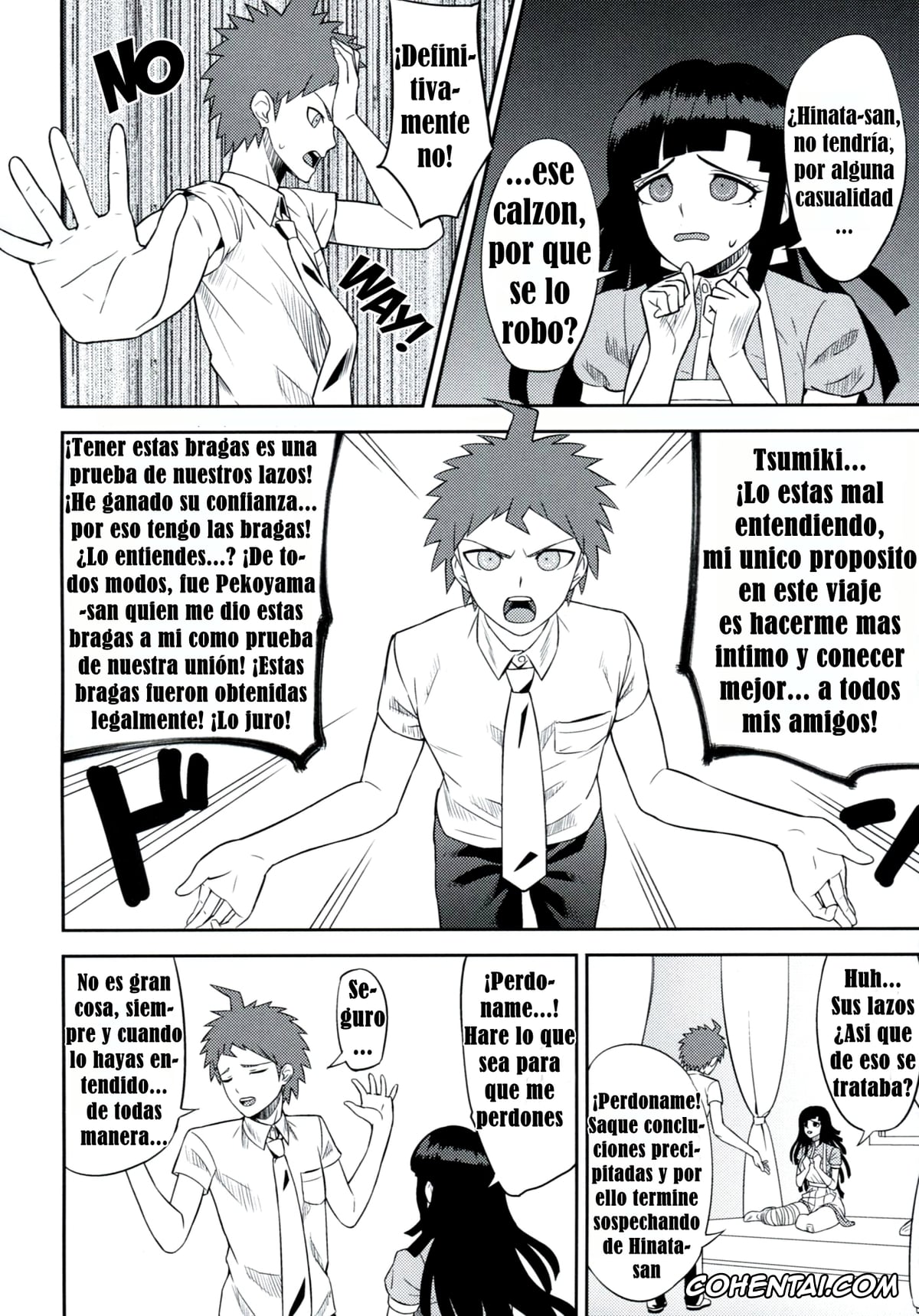 Danganronpa hentai, Hajime Hinata hentai, Mikan Tsumiki hentai, Kanjou Oklahoma Mixer (Super Danganronpa 2), pagina 9