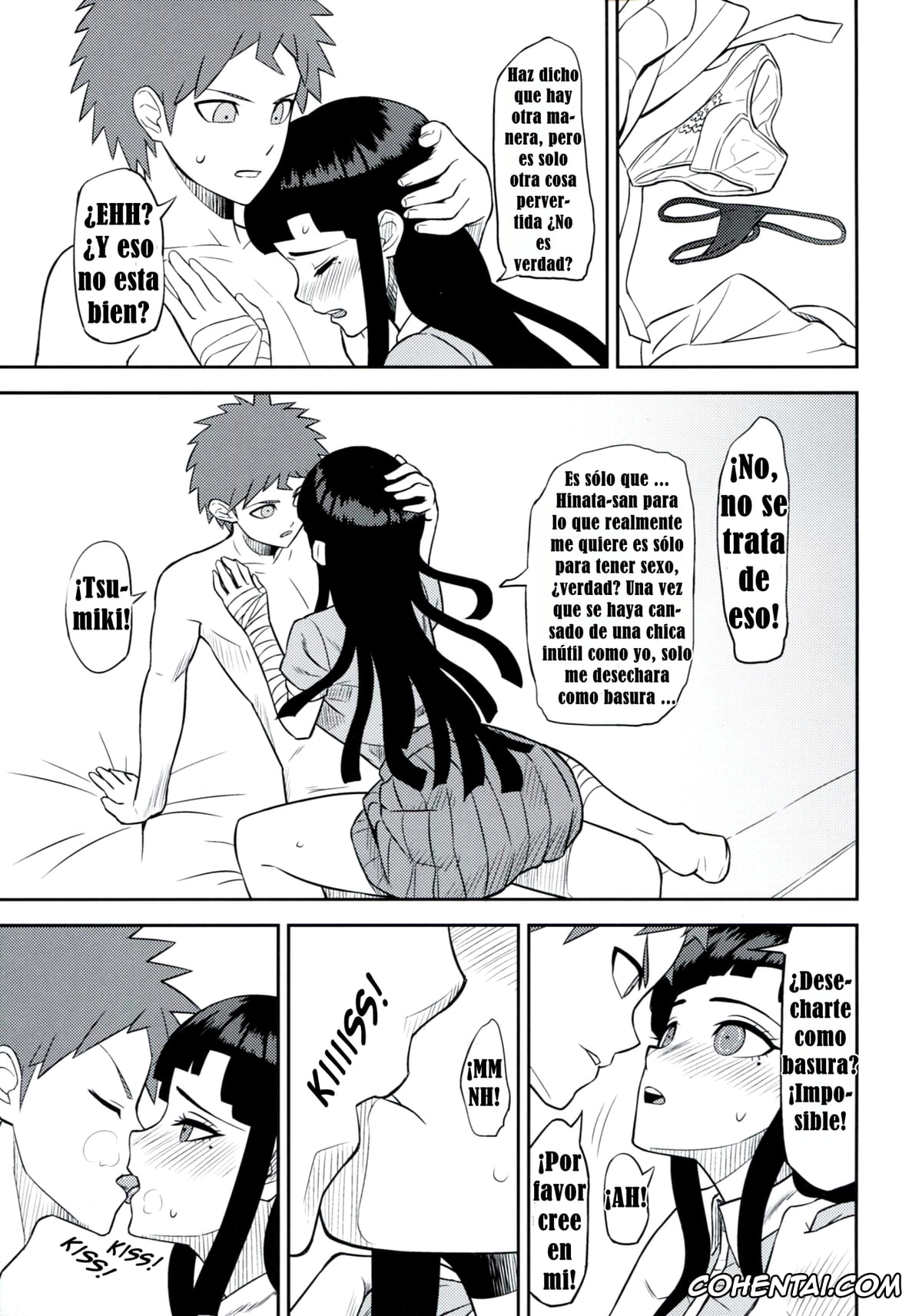 Danganronpa porno, Hajime Hinata porno, Mikan Tsumiki porno, Kanjou Oklahoma Mixer (Super Danganronpa 2), pagina 14