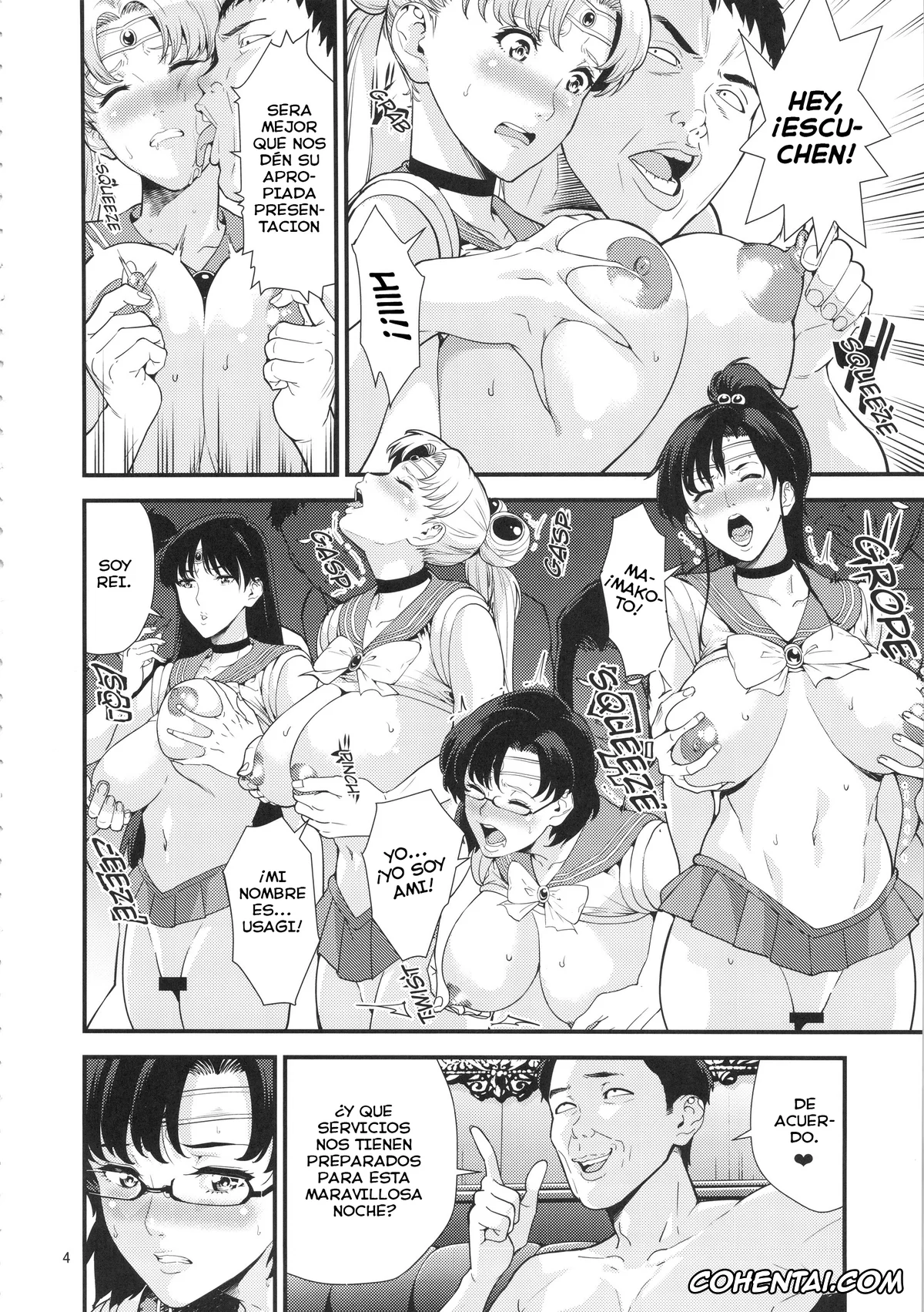 Sailor Moon | Bishoujo Senshi Sailor Moon hentai, Sailor Jupiter | Makoto Kino hentai, Sailor Mars | Rei Hino hentai, Sailor Mercury | Ami Mizuno hentai, Sailor Moon | Usagi Tsukino hentai, Sailor Venus | Minako Aino hentai, Sailor Moon (30) (Bishoujo Senshi Sailor Moon), pagina 3