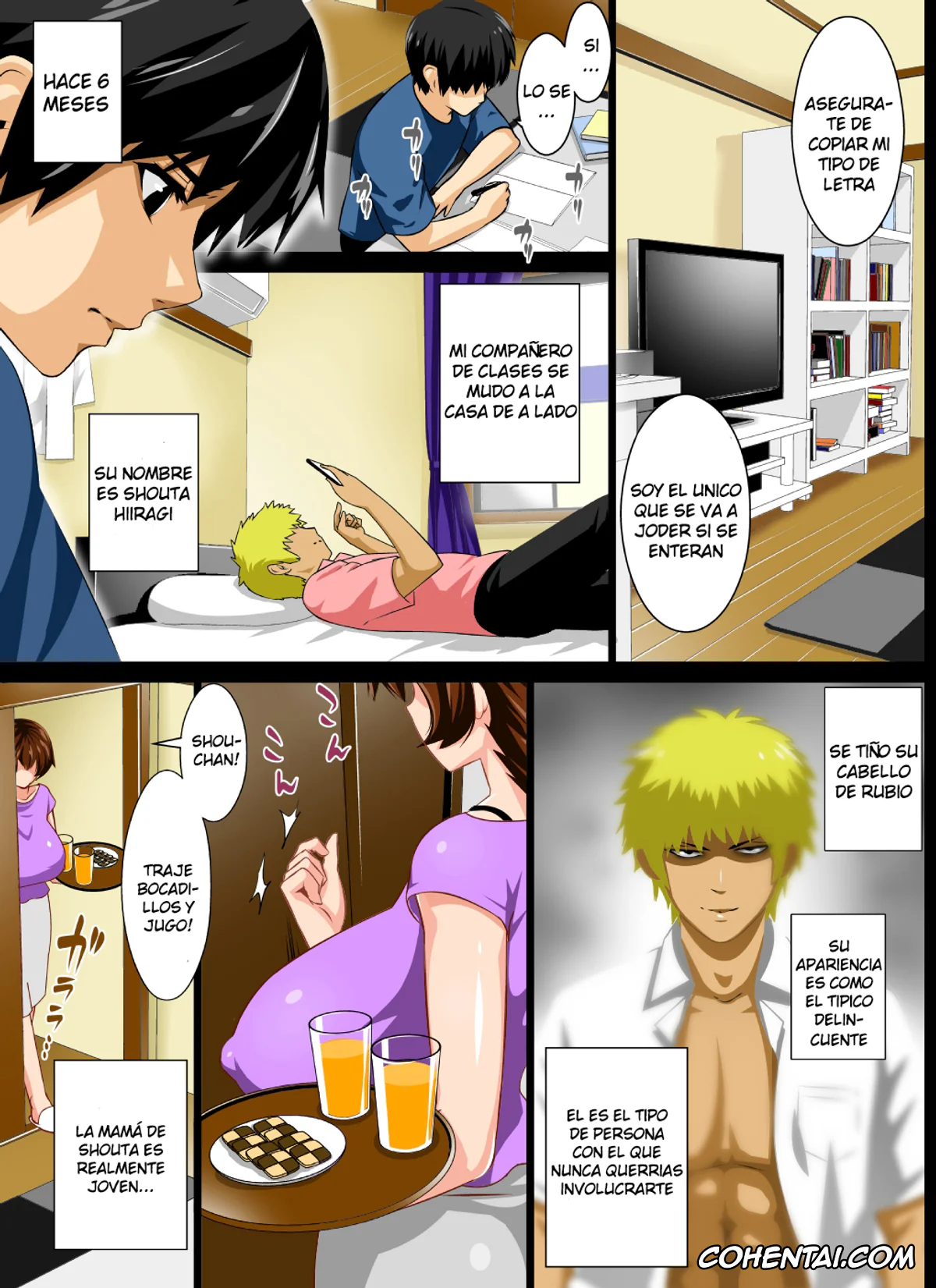Original hentai, Reibo Misaki ~Kinpatsu Musuko to Onaho Haha~, pagina 3