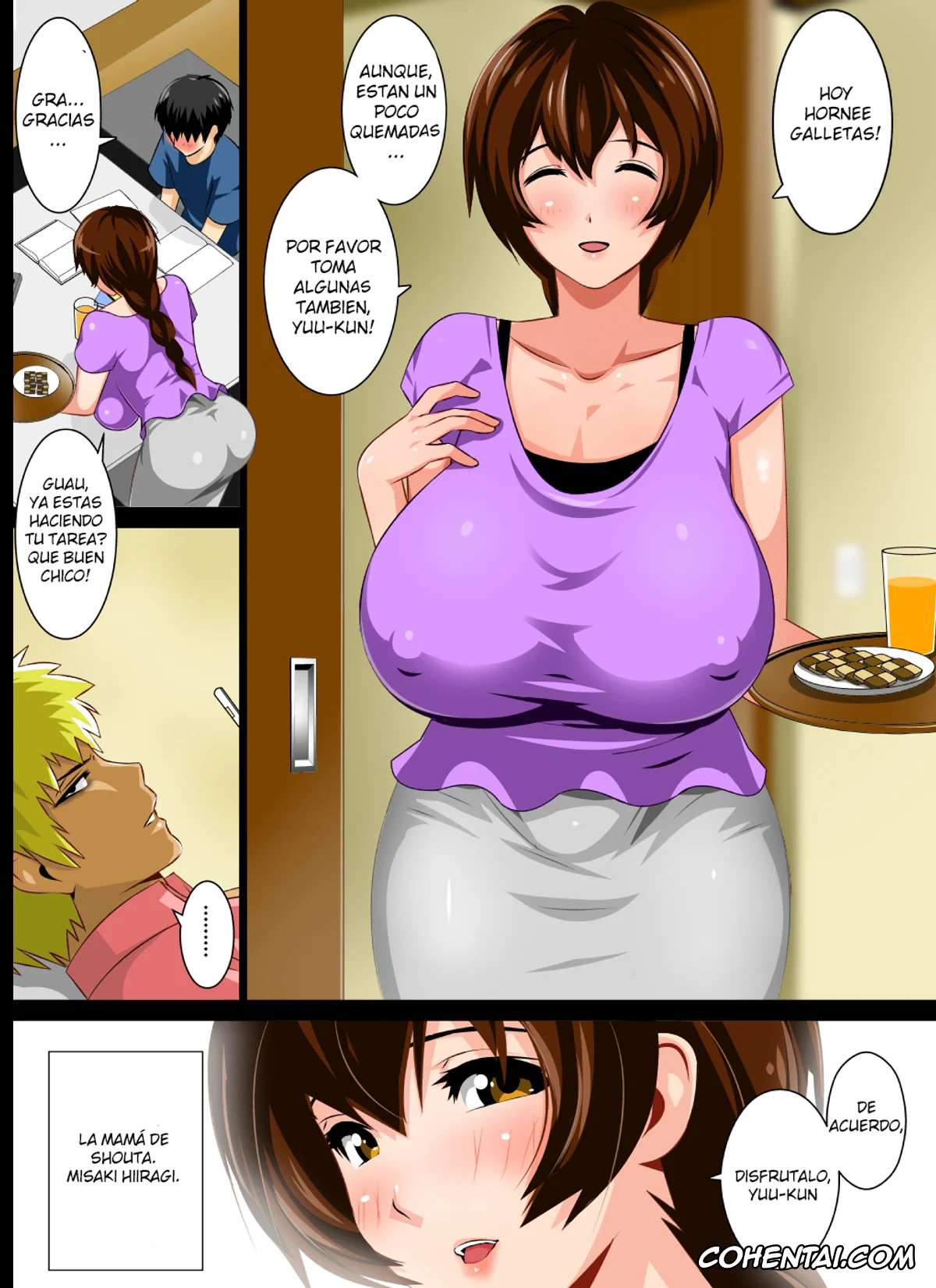 Original xxx, Reibo Misaki ~Kinpatsu Musuko to Onaho Haha~, pagina 4