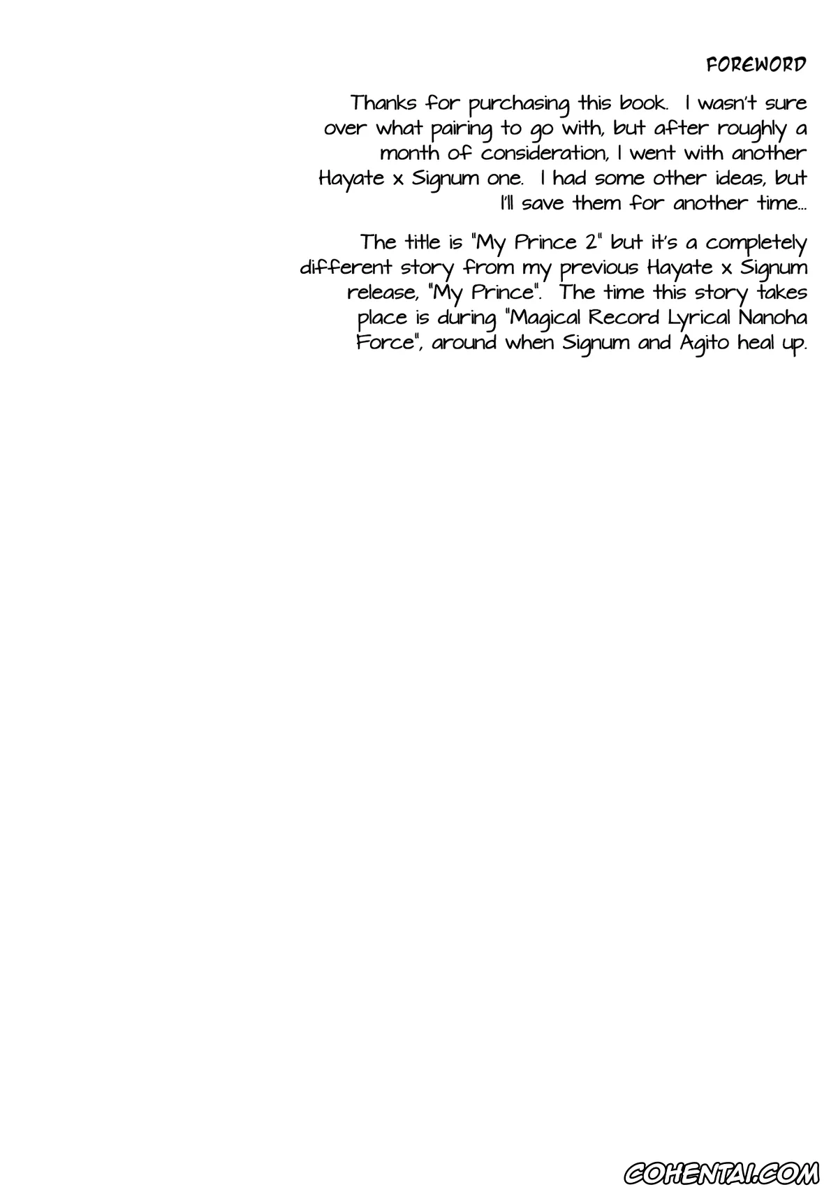 Mahou Shoujo Lyrical Nanoha | Magical Girl Lyrical Nanoha hentai, Hayate Yagami hentai, Signum hentai, My Prince 2 (Mahou Shoujo Lyrical Nanoha), pagina 3