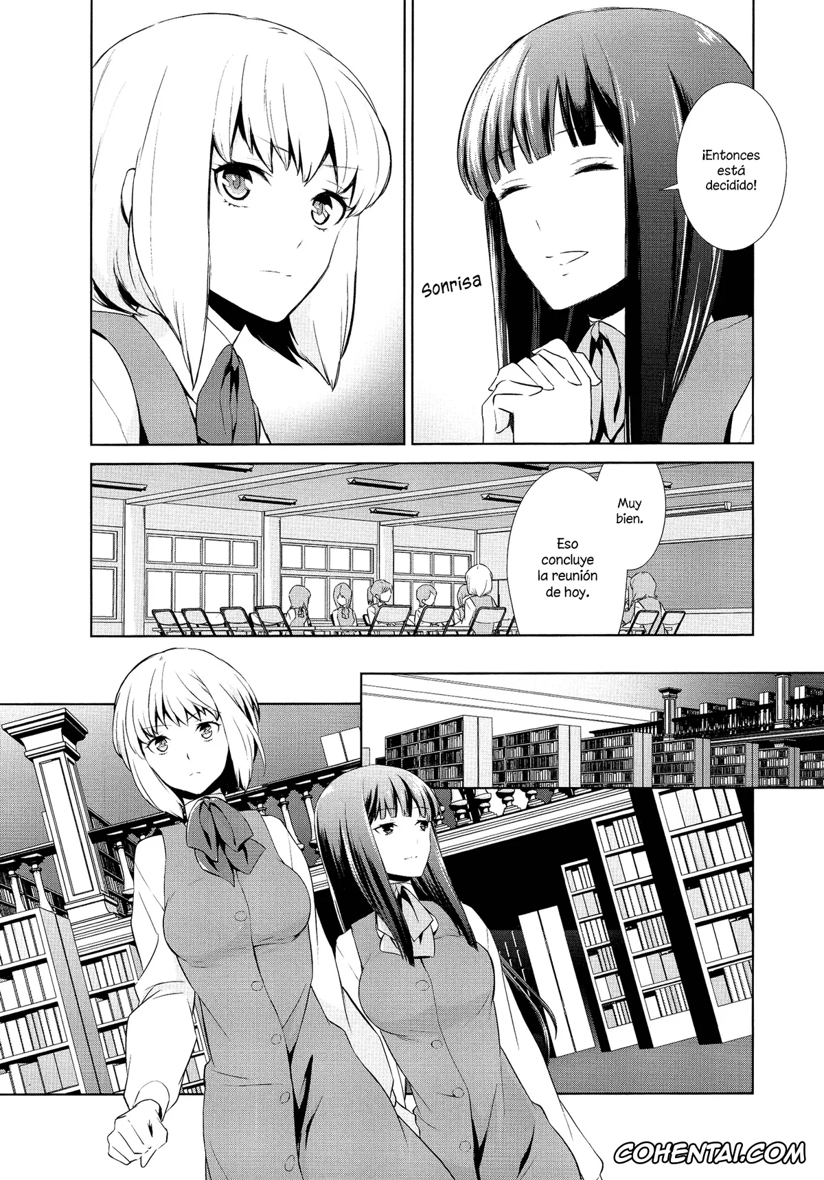 Original hentai, Himitsu no Zettairyouiki | El dulce secreto de la biblioteca (Watashi no Shumi tte Hen desuka?), pagina 3