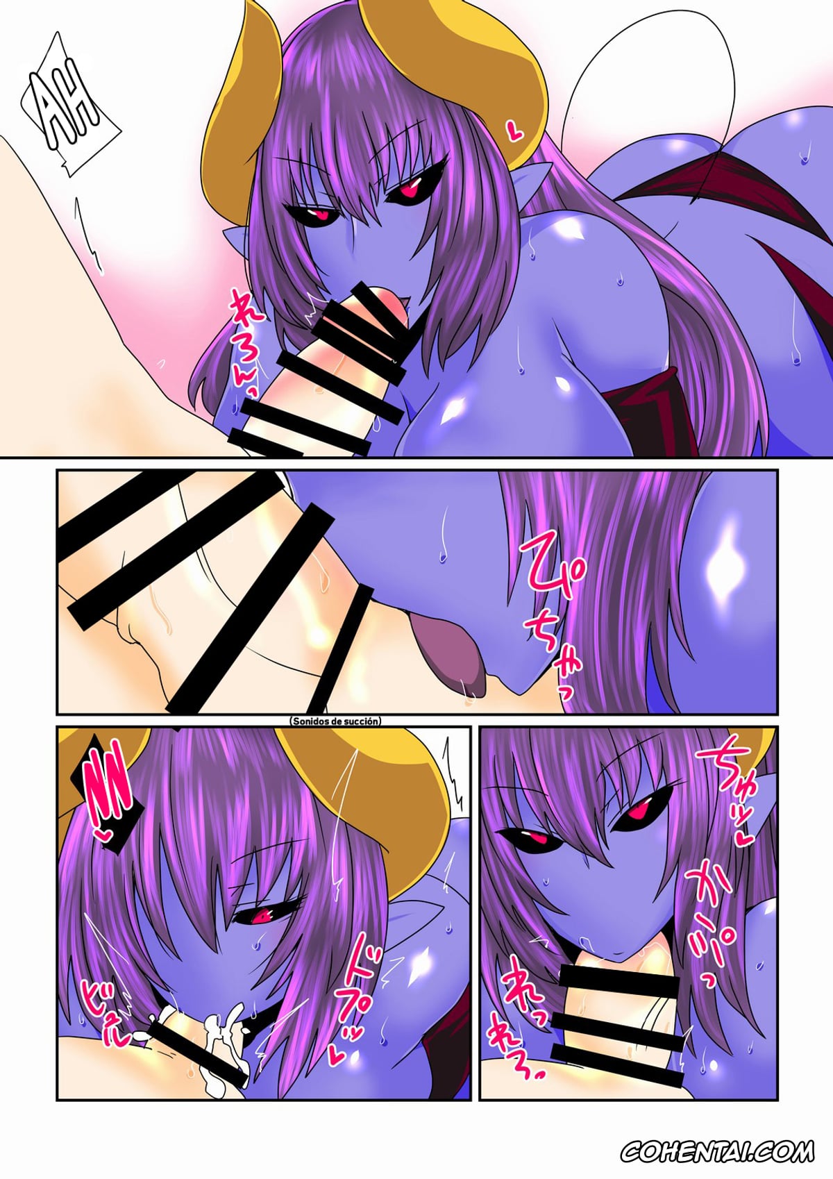 Original hentai, Aohada Akuma-san ni Kegasarete., pagina 6