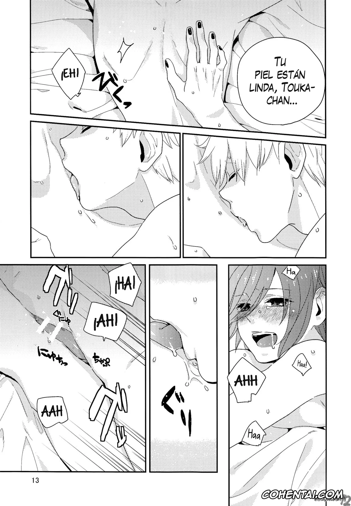 Tokyo Ghoul xxx, Ken Kaneki | Haise Sasaki xxx, Touka Kirishima xxx, Shiroi Kemono (Tokyo Ghoul), pagina 13