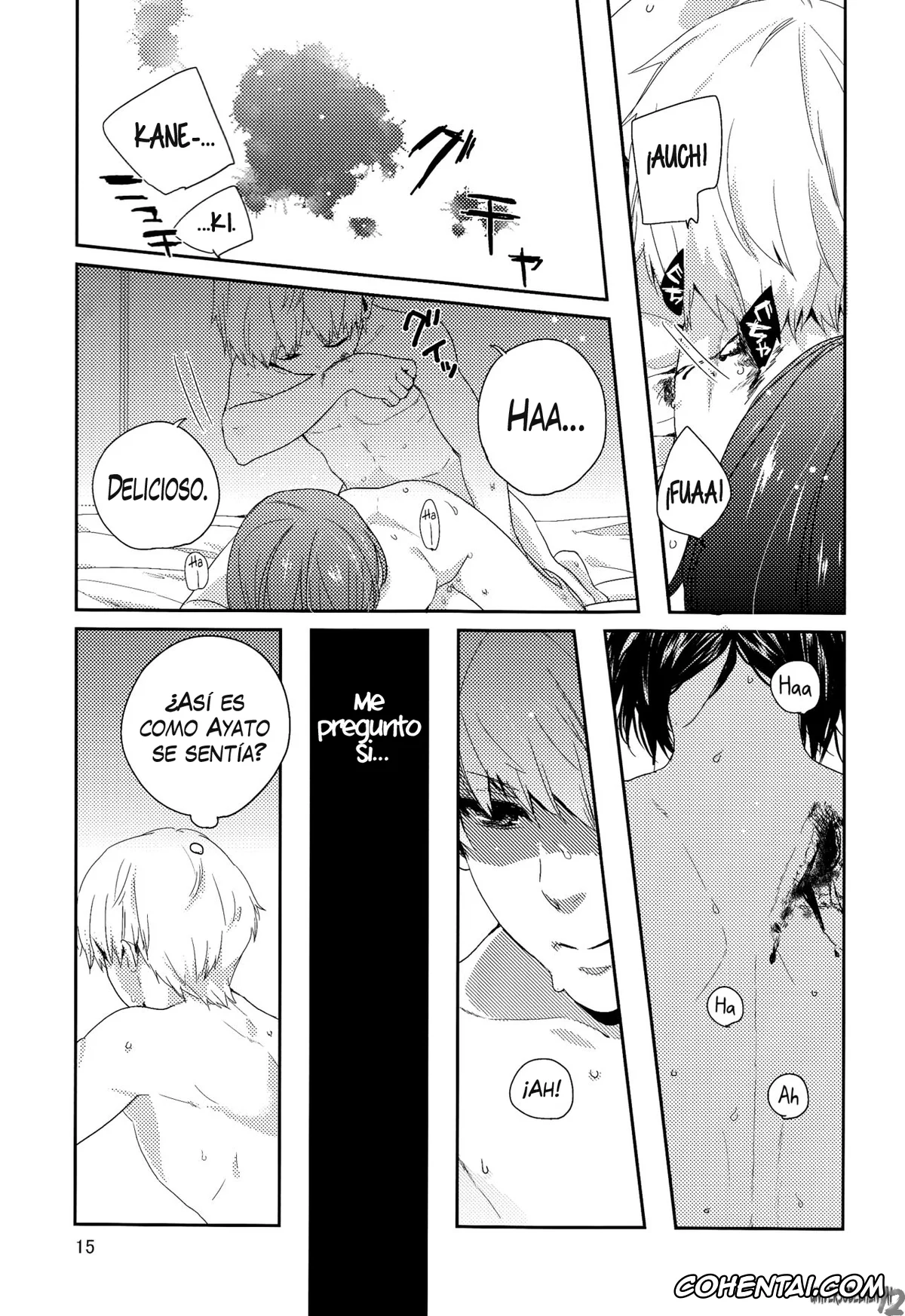 Tokyo Ghoul hentai, Ken Kaneki | Haise Sasaki hentai, Touka Kirishima hentai, Shiroi Kemono (Tokyo Ghoul), pagina 15