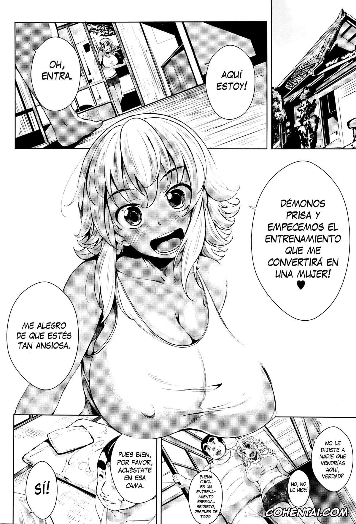 Revistas xxx, COMIC Megastore Alpha xxx, Hiyake Musume to Massage Oji-san (COMIC Megastore Alpha 2016-03), pagina 4