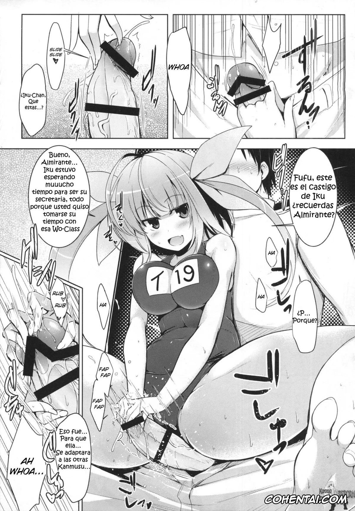 Kantai Collection -KanColle- porno, I-19 porno, Teitoku porno, Hishokan Iku-chan No Senzoku Seikan Massage -Kankourei 4- (Kantai Collection -KanColle-), pagina 5
