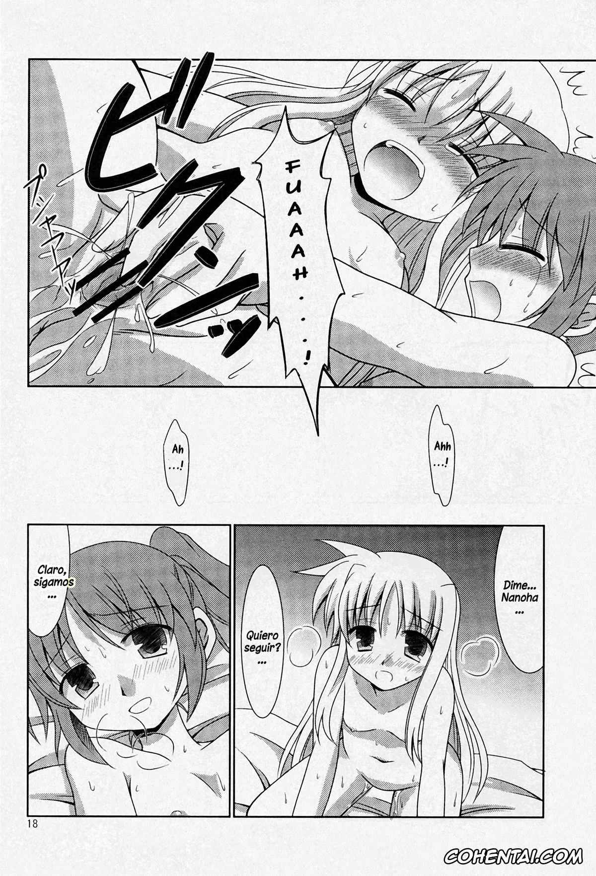 Mahou Shoujo Lyrical Nanoha | Magical Girl Lyrical Nanoha porno, Fate Testarossa porno, Nanoha Takamachi porno, Yoru ga Akeru Made | Hasta el Amanecer (Mahou Shoujo Lyrical Nanoha), pagina 17