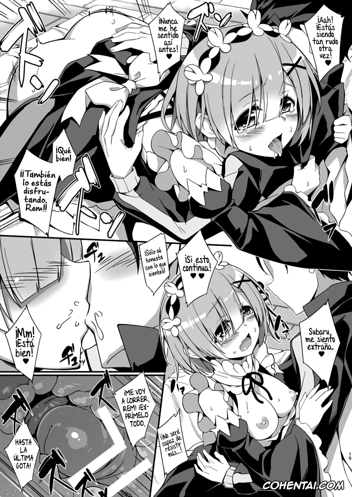 Re:Zero kara Hajimeru Isekai Seikatsu porno, Rem porno, Subaru Natsuki porno, Rem Kara Hajimeru Okusurizukuri (Re:Zero kara Hajimeru Isekai Seikatsu), pagina 17